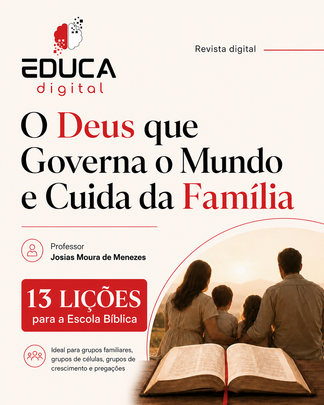 Capa da Revista Digital: O Deus que Governa o Mundo e Cuida da Família